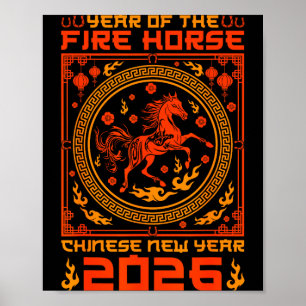 Year Of The Fire Horse Chinese New Year 2026 Decor