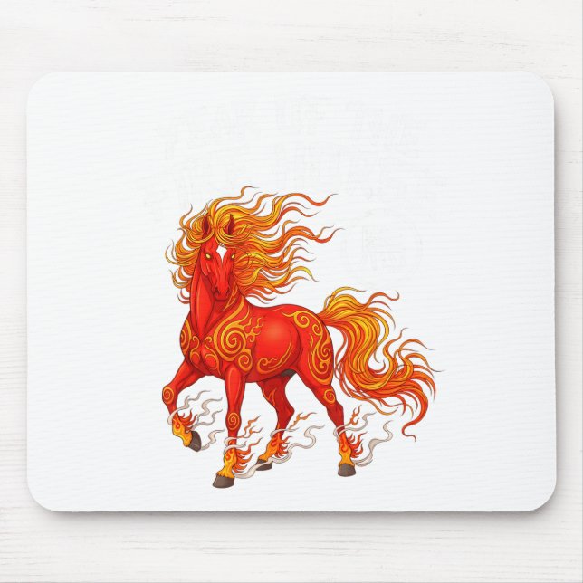 Year Of The Fire Horse Chinese New Year 2026 Zodia Mouse Mat (Front)