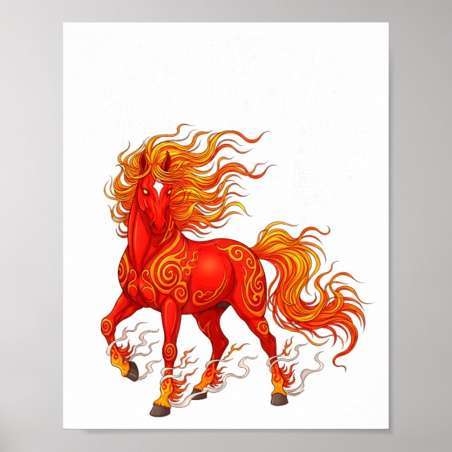 Year Of The Fire Horse Chinese New Year 2026 Zodia Poster (Front)