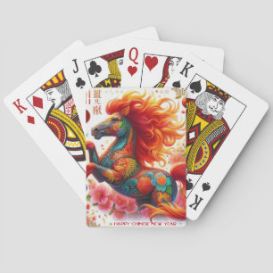 Year of the Fire Horse - Happy Chinese New Year Playing Cards