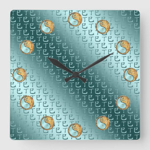 Year of the Fire Snake Square Wall Clock
