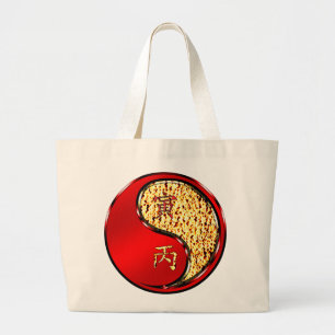 Year of the Fire Tiger Large Tote Bag
