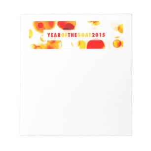 year of the goat 2015 (bokeh) notepad