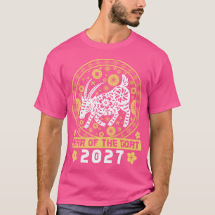 Year Of The Goat 2027 Chinese New Year Women Men T-Shirt