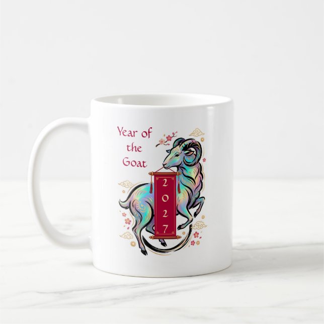 Year of the Goat 2027 Coffee Mug (Left)