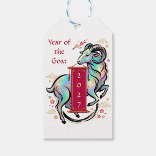 Year of the Goat 2027 Gift Tags