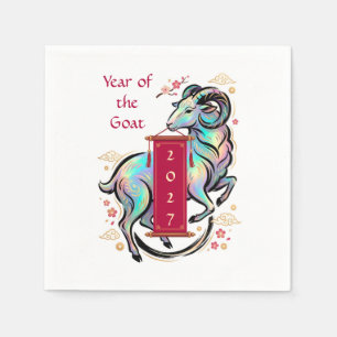 Year of the Goat 2027 Napkin