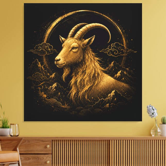 Year of the goat canvas print (Insitu(LivingRoom))