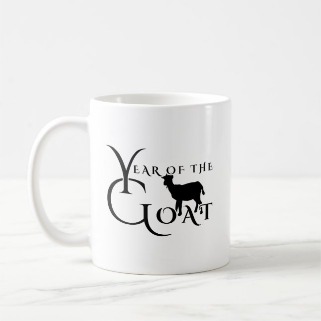 Year of the goat coffee mug (Left)