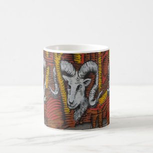 Year Of the Goat Sheep Ram Graffiti Coffee Mug