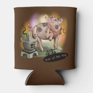 Year of the Hog Chinese Zodiac Can Cooler