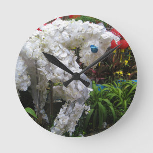 Year of the Horse 春節馬 ... Chinese Flower T Round Clock