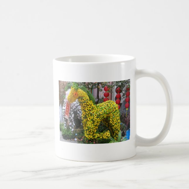 Year of the Horse | 春節馬 ... Chinese Flower Topiary Coffee Mug (Right)