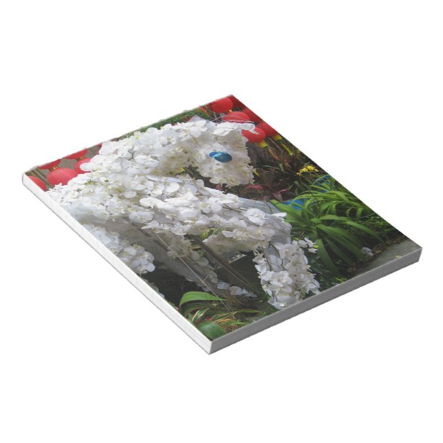 Year of the Horse | 春節馬 ... Chinese Flower Topiary Notepad (Angled)