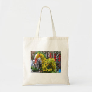Year of the Horse 春節馬 ... Chinese Flower Topiary Tote Bag