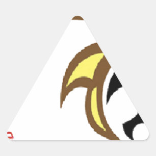 Year of The Horse - 2014, Chinese Zodiac Triangle Sticker