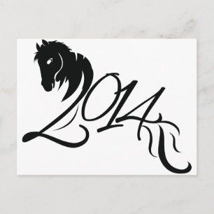 Year of the Horse 2014 Holiday Postcard