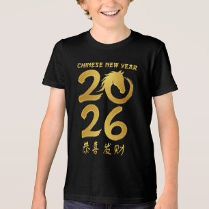 Year Of The Horse 2026 Chinese New Year 2026 Tri-Blend Shirt