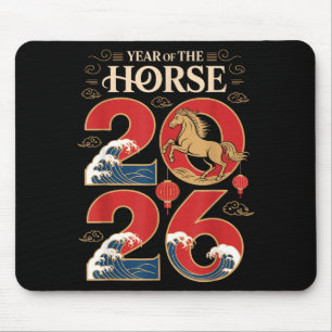Year Of The Horse 2026 Chinese New Year For Men Wo Mouse Mat