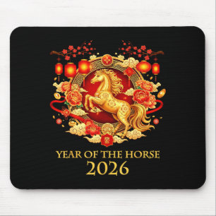 Year Of The Horse 2026 Chinese New Year Horse Lant Mouse Mat