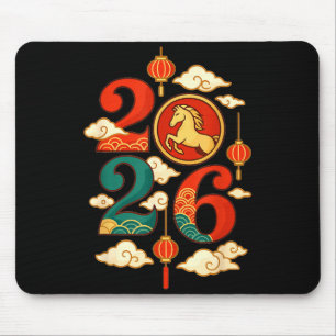 Year Of The Horse 2026 Chinese New Year Mouse Mat