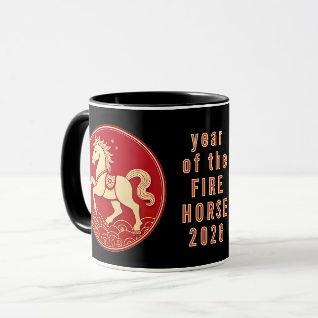 Year of the Horse 2026 Chinese New Year  Mug (Front Left)