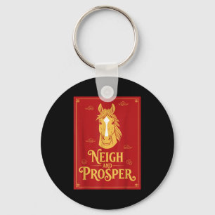 Year of the horse 2026 chinese new year neigh and key ring