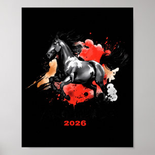 Year Of The Horse 2026 Chinese New Year Poster