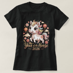 Year of the Horse 2026 Chinese New Year Shirt Cute