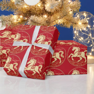 Year of the Horse 2026 Chinese New Year  Wrapping Paper