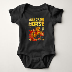 Year Of The Horse 2026 - Chinese New Year Zodiac T Baby Bodysuit