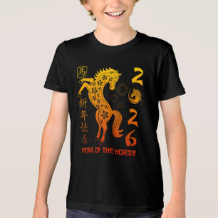 Year Of The Horse 2026 - Chinese New Year Zodiac T Tri-Blend Shirt