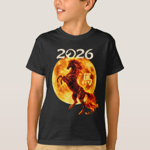 Year Of The Horse 2026 Chinese Zodiac Lunar New Ye T-Shirt