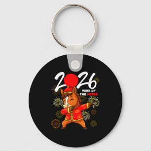 Year Of The Horse 2026 Dabbing Horse Chinese New Y Key Ring