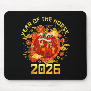Year Of The Horse 2026 Family Matching Mens Womens Mouse Mat