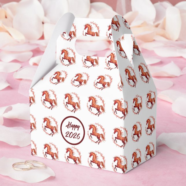 Year of the Horse 2026 Favour Box (Wedding)