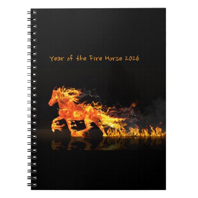 Year of the Horse 2026 (Fire Horse) Notebook (Front)