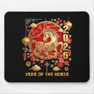 Year Of The Horse 2026 Happy Chinese New Year 2026 Mouse Mat