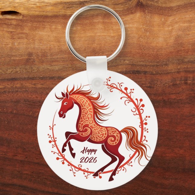 Year of the Horse 2026 Key Ring (Front)