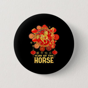 Year Of The Horse 2026 Lunar New Year Chinese New  6 Cm Round Badge