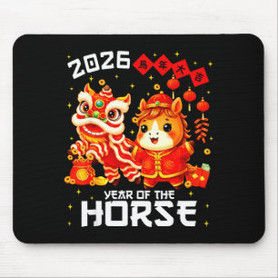 Year Of The Horse 2026 Lunar New Year Chinese New  Mouse Mat