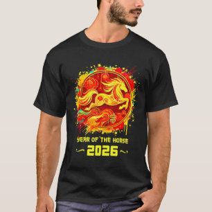 Year Of The Horse 2026 Lunar New Year Chinese New  T-Shirt