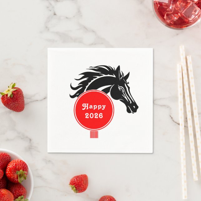 Year of the Horse 2026 Napkin (Insitu)