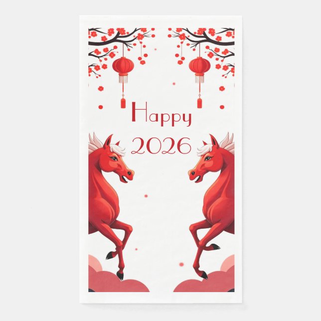 Year of the Horse 2026 Napkin (Front)