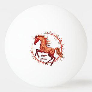 Year of the Horse 2026 Ping Pong Ball