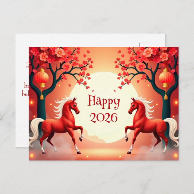 Year of the Horse 2026 Postcard (Front/Back)