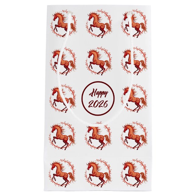 Year of the Horse 2026 Small Gift Bag (Front)