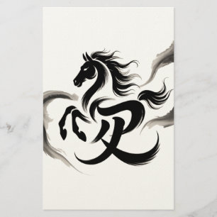 Year of the horse 2026 stationery