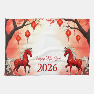 Year of the Horse 2026 Tea Towel