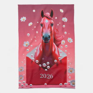 Year of the Horse 2026 Tea Towel
